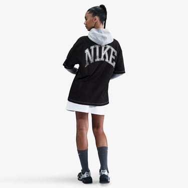  Nike Sportswear Street Kadın Siyah T-Shirt