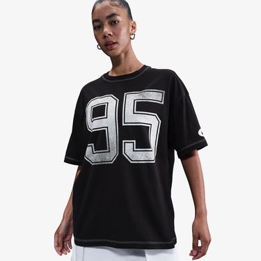  Nike Sportswear Street Kadın Siyah T-Shirt