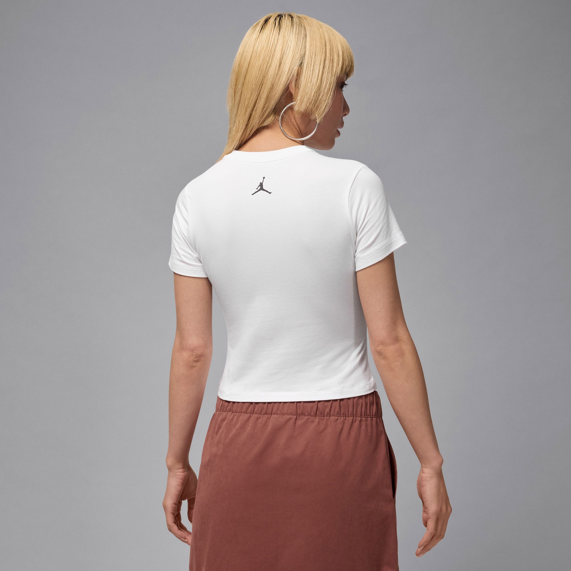 Jordan Brooklyn Kadın Beyaz T-Shirt