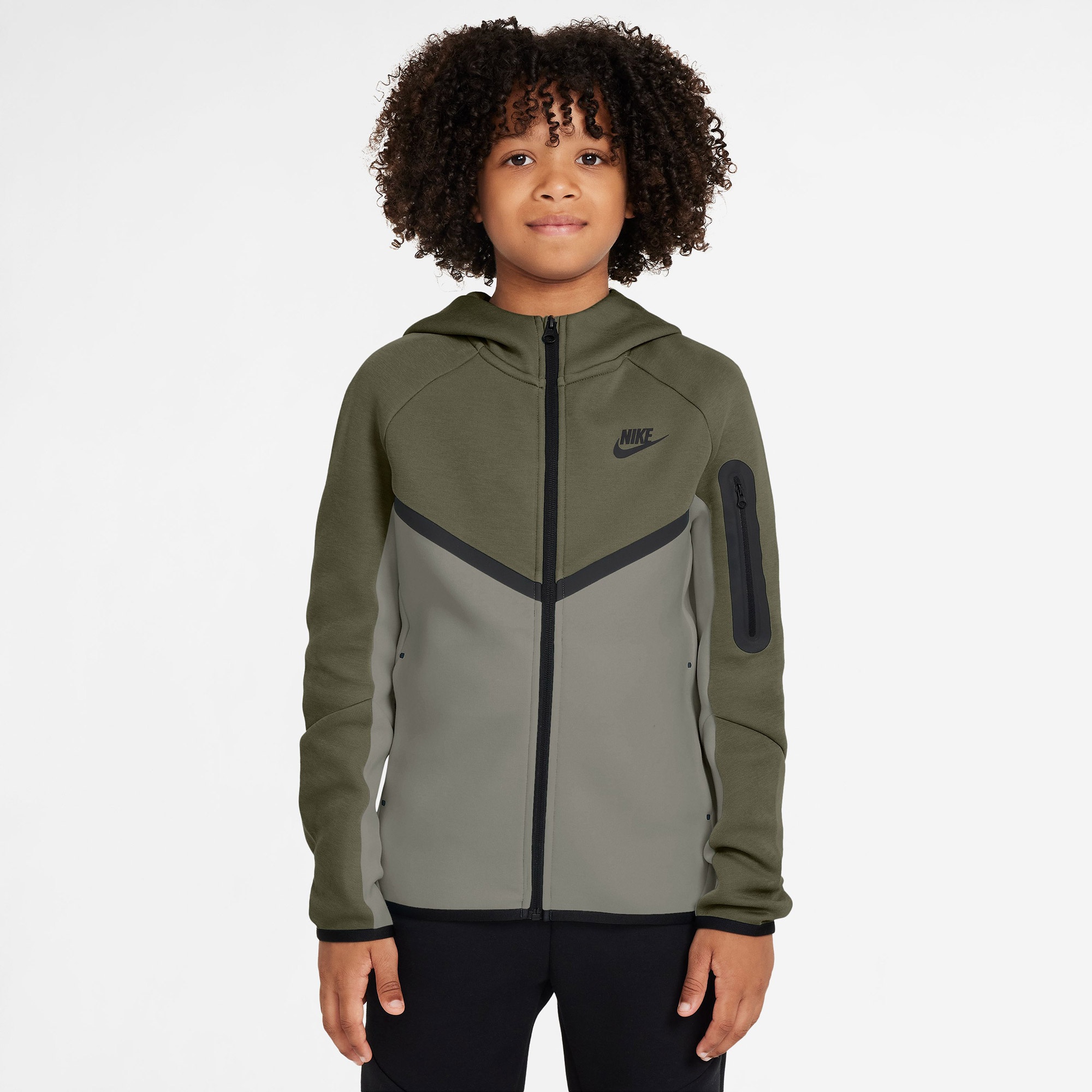 Nike Sportswear Tech Fleece Çocuk Yeşil Eşofman Üstü