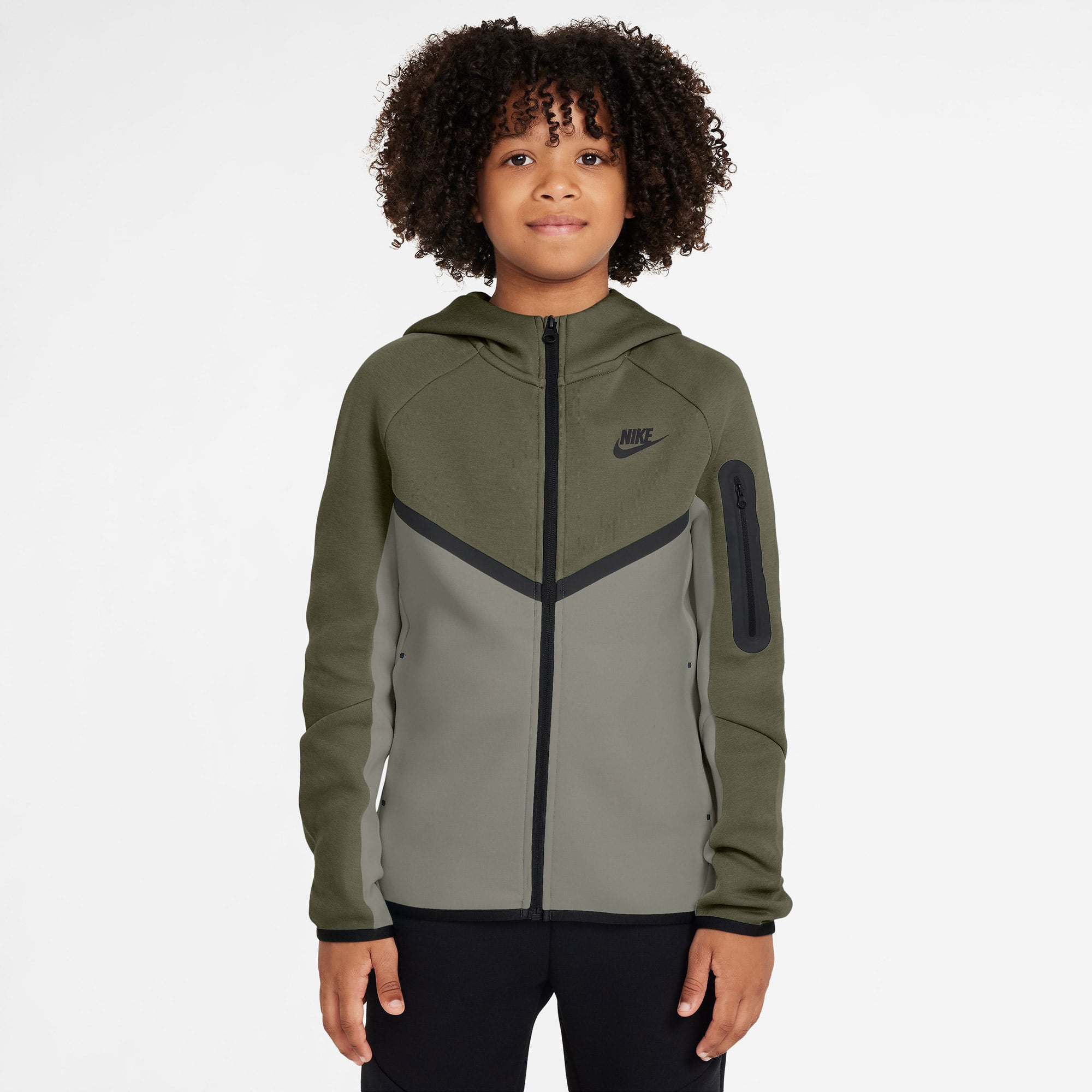  Nike Sportswear Tech Fleece Çocuk Yeşil Eşofman Üstü
