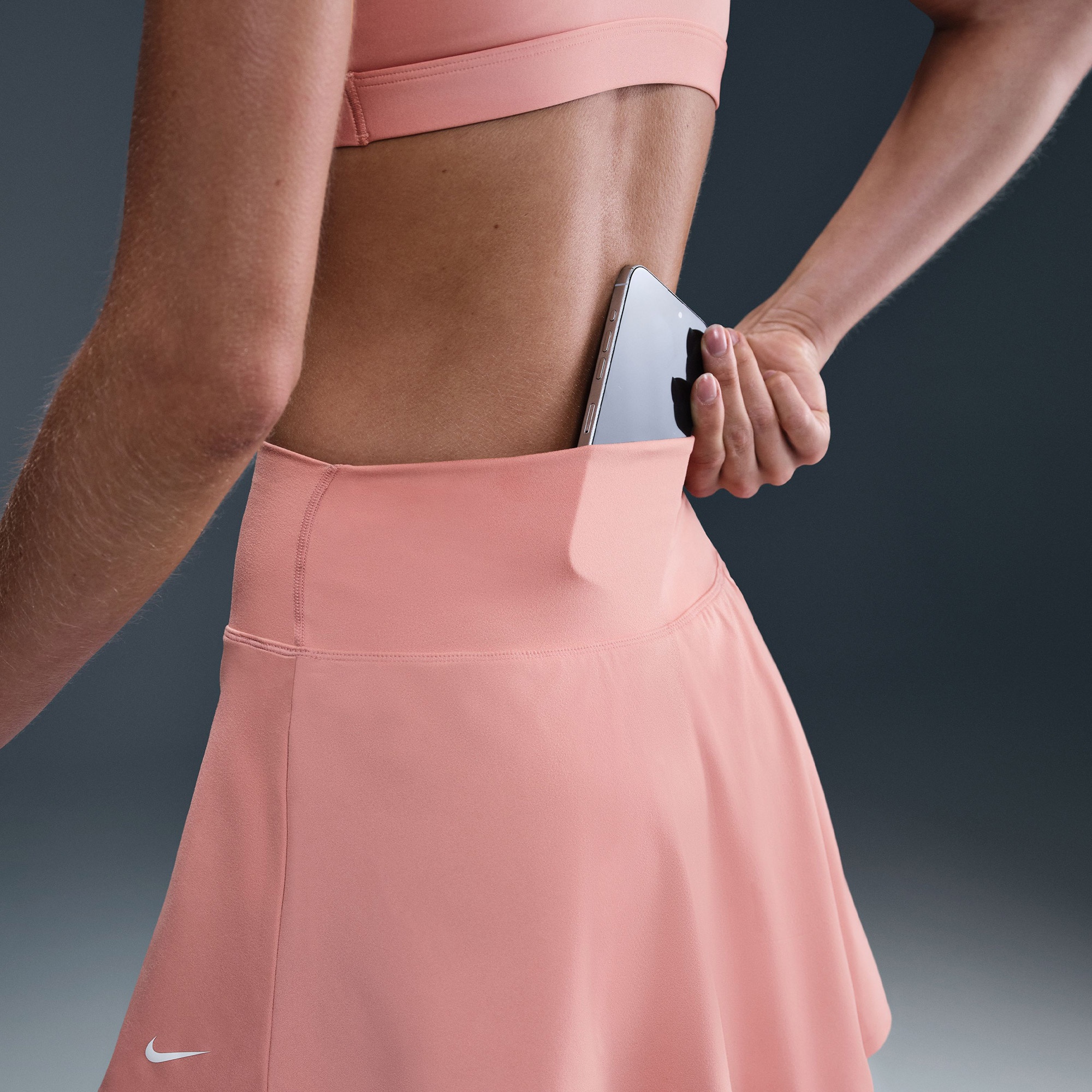 Nike One Dri-Fit Kadın Pembe Etek