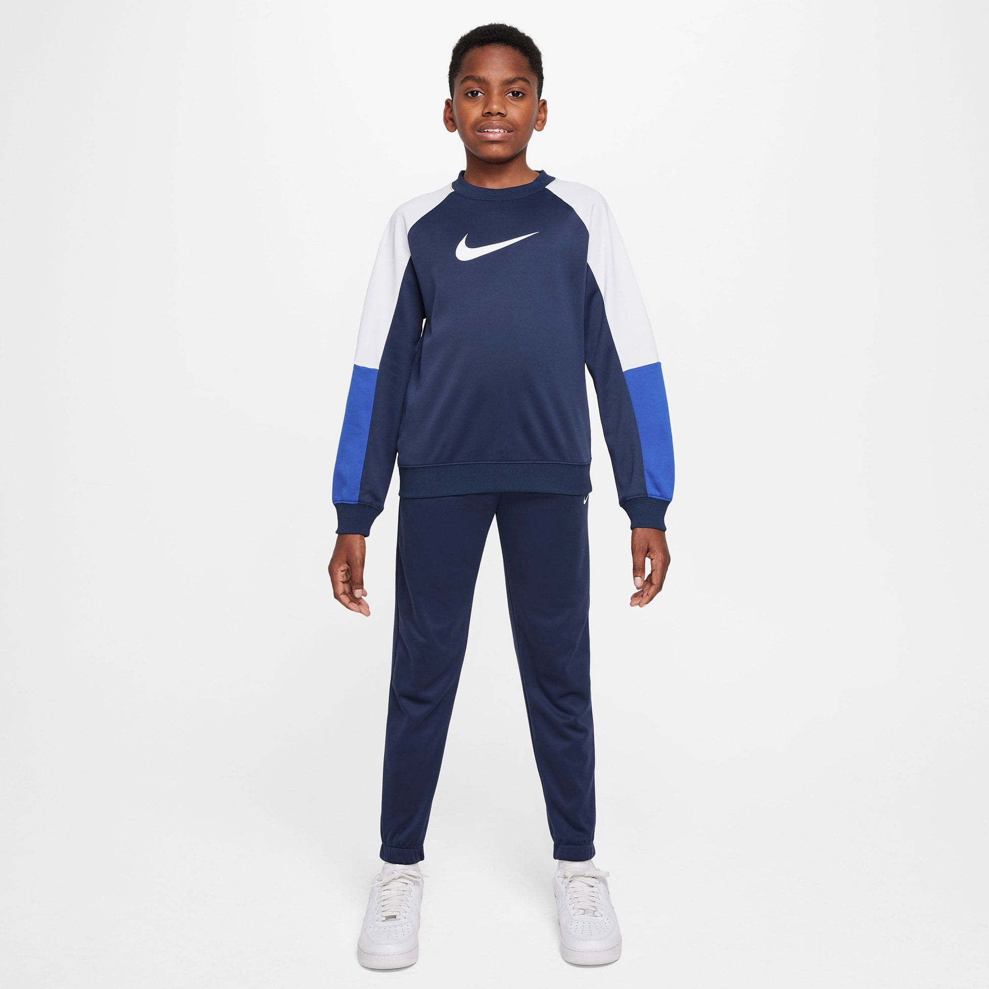 Nike Sportswear Dri-Fit Crew Çocuk Lacivert Eşofman Takımı