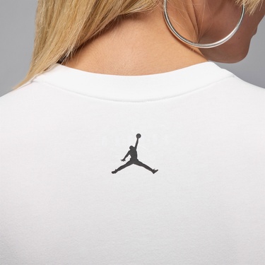  Jordan Brooklyn Kadın Beyaz T-Shirt