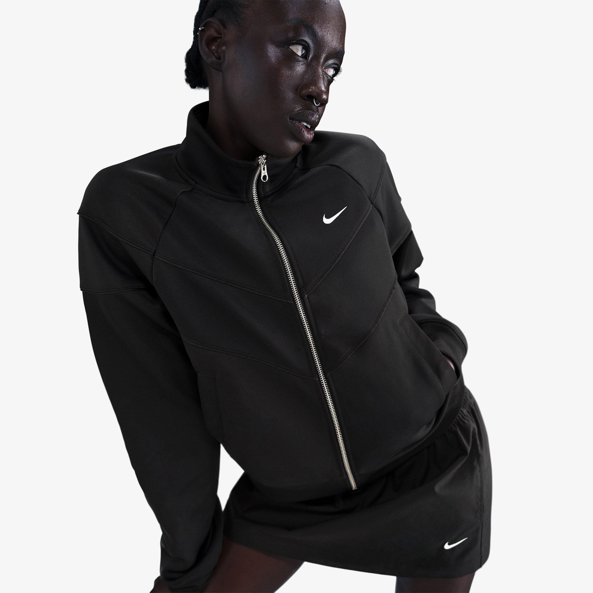 Nike Sportswear Windrunner Poly Kadın Siyah Ceket