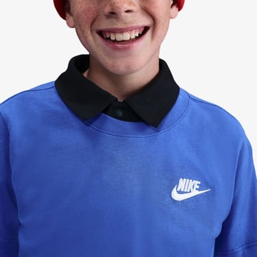  Nike Sportswear Futura Çocuk Mavi T-Shirt