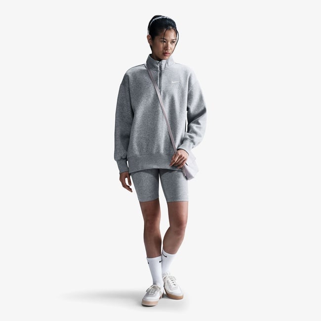  Nike Sportswear Phoenix Fleece Kadın Gri Sweatshirt