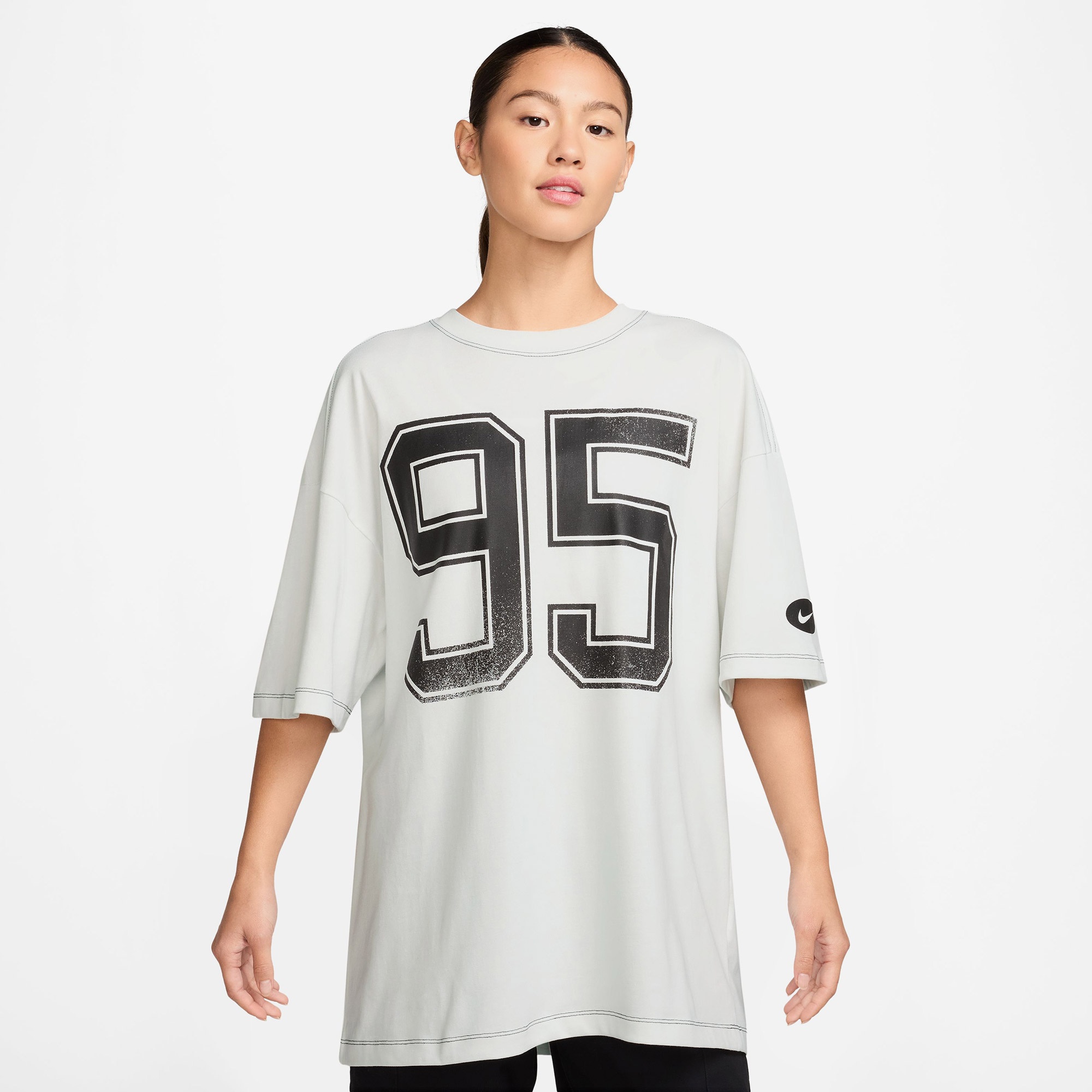 Nike Sportswear Street Kadın Beyaz T-Shirt