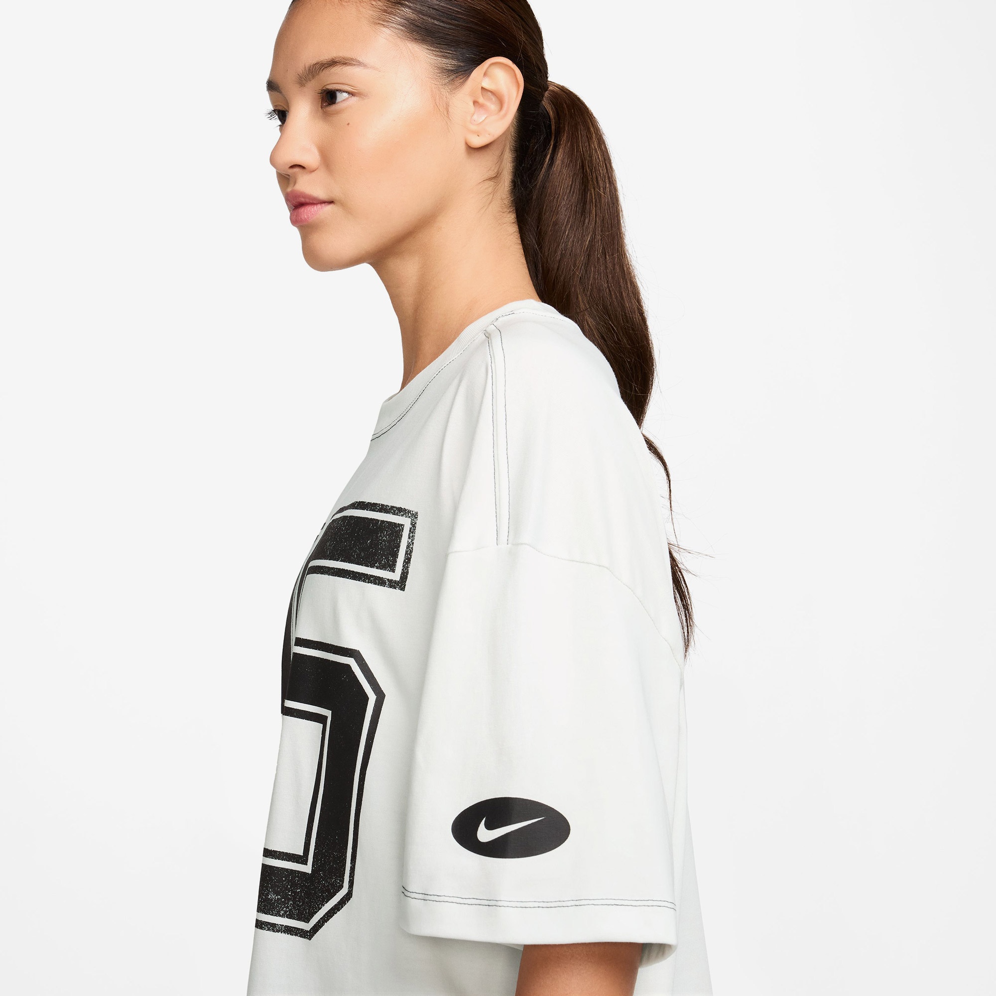 Nike Sportswear Street Kadın Beyaz T-Shirt