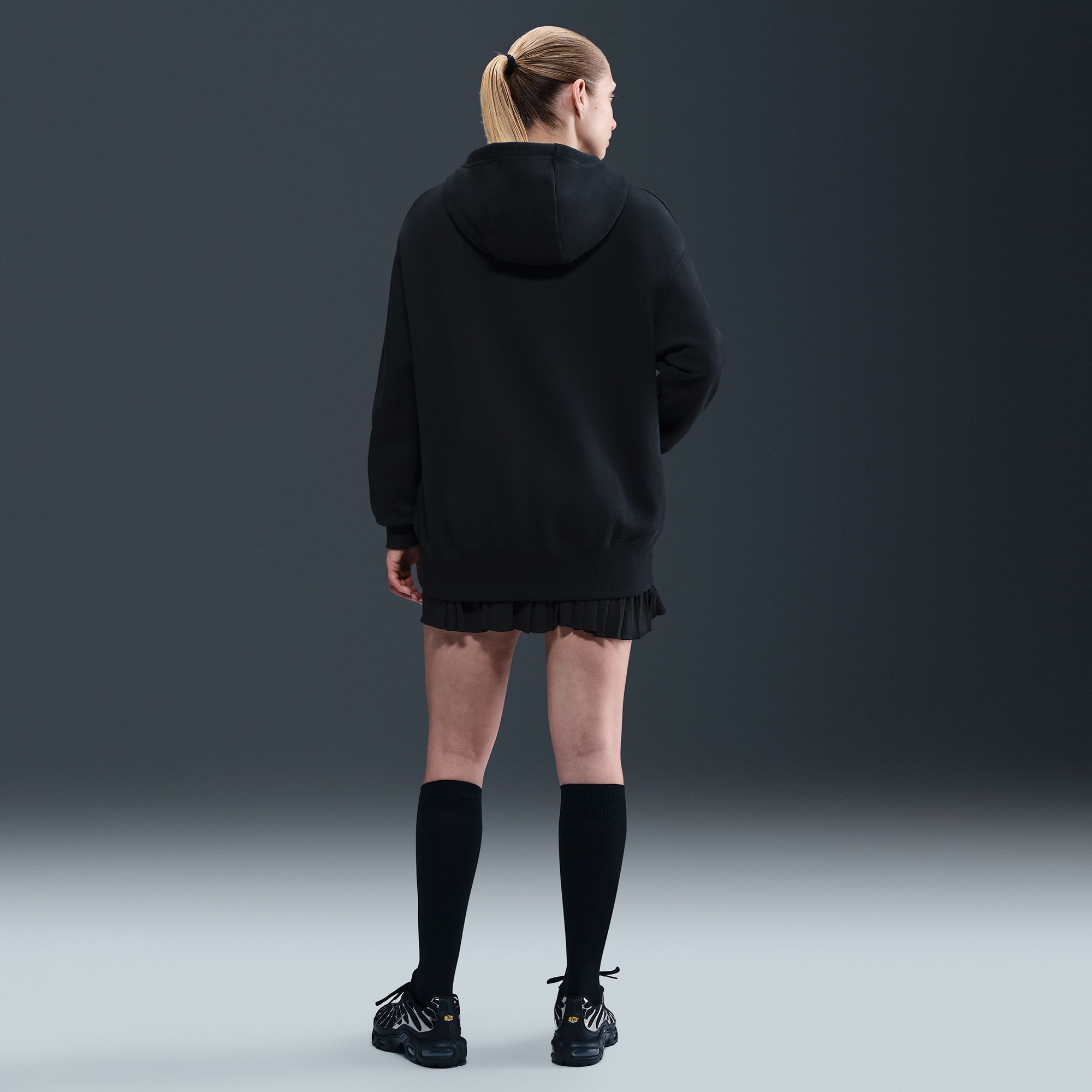 Nike Sportswear Phoenix Fleece Kadın Siyah Hoodie