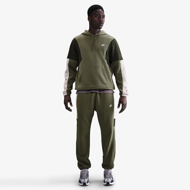  Nike Fleece Track Erkek Yeşil Eşofman Takımı