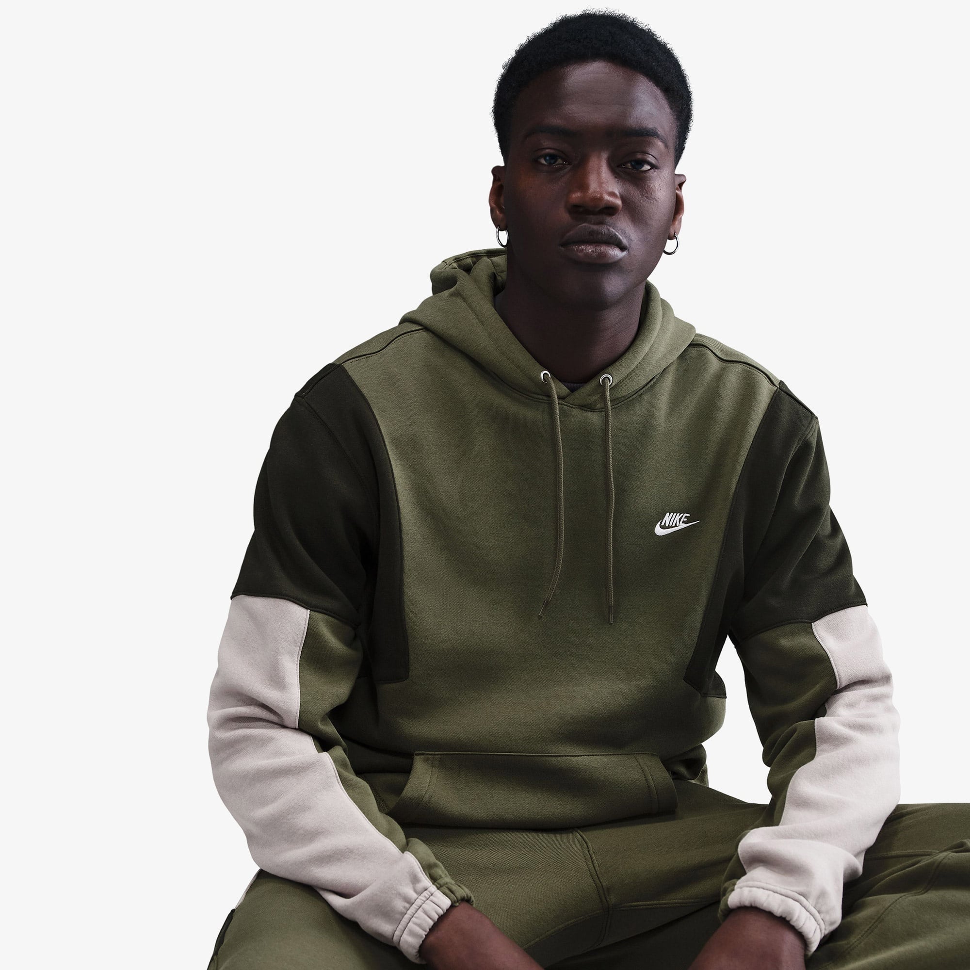 Nike Fleece Track Erkek Yeşil Eşofman Takımı