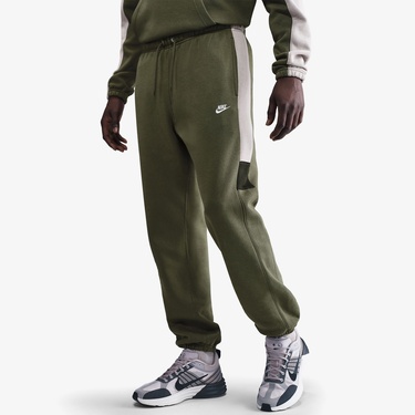  Nike Fleece Track Erkek Yeşil Eşofman Takımı