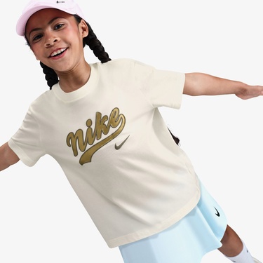  Nike Sportswear Trend Çocuk Krem Rengi T-Shirt