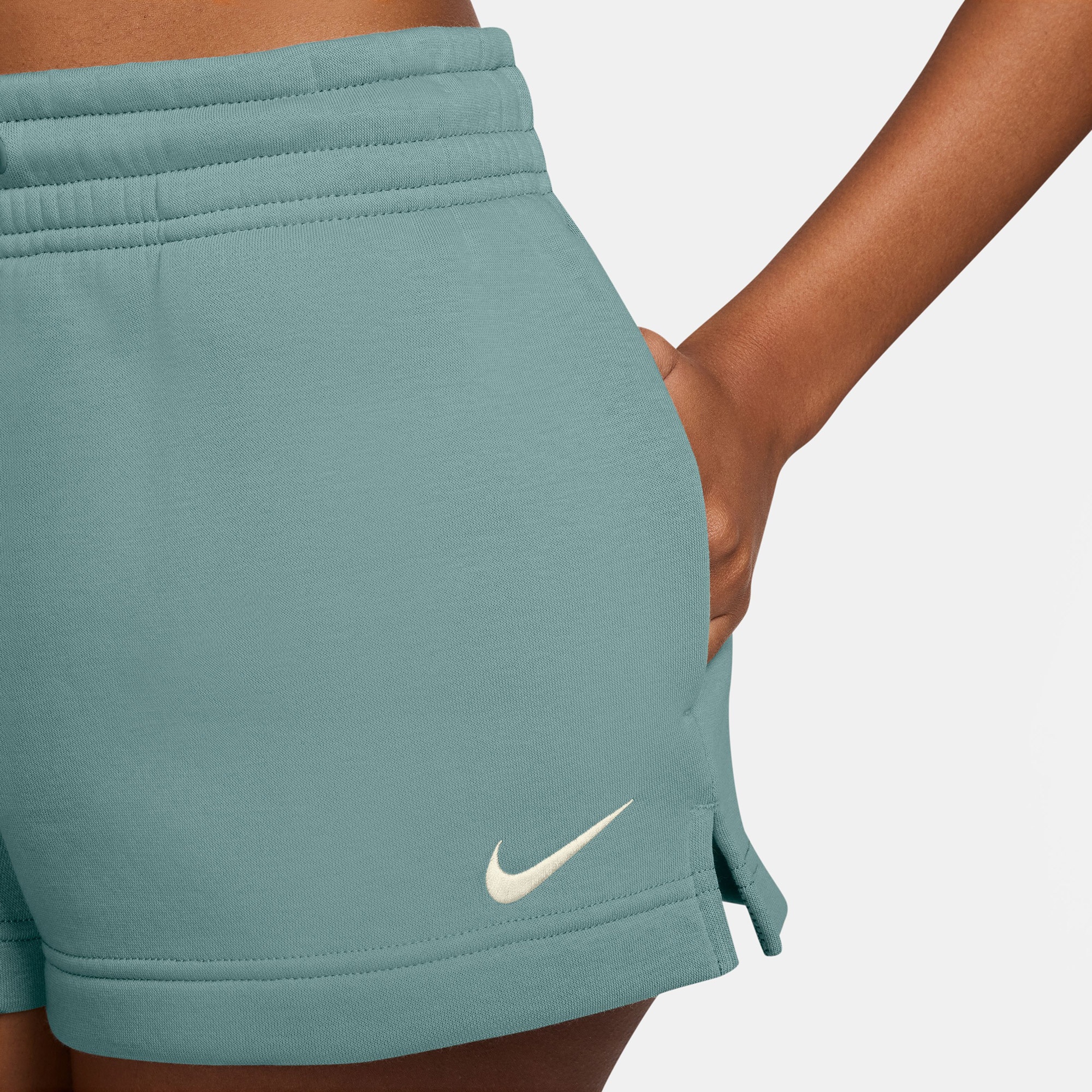 Nike Sportswear Phoenix Fleece Kadın Yeşil Şort