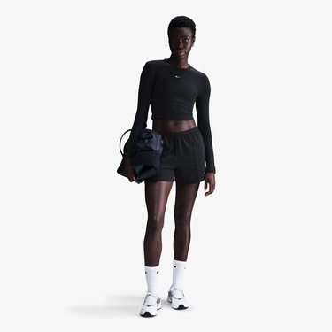  Nike Sportswear Chill Knit Kadın Siyah T-Shirt