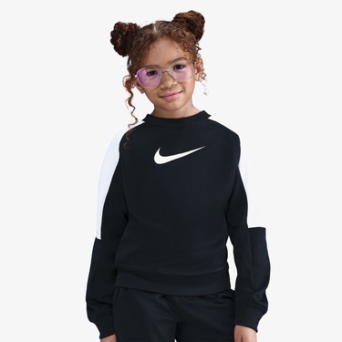  Nike Sportswear Dri-Fit Crew Çocuk Siyah Eşofman Takımı