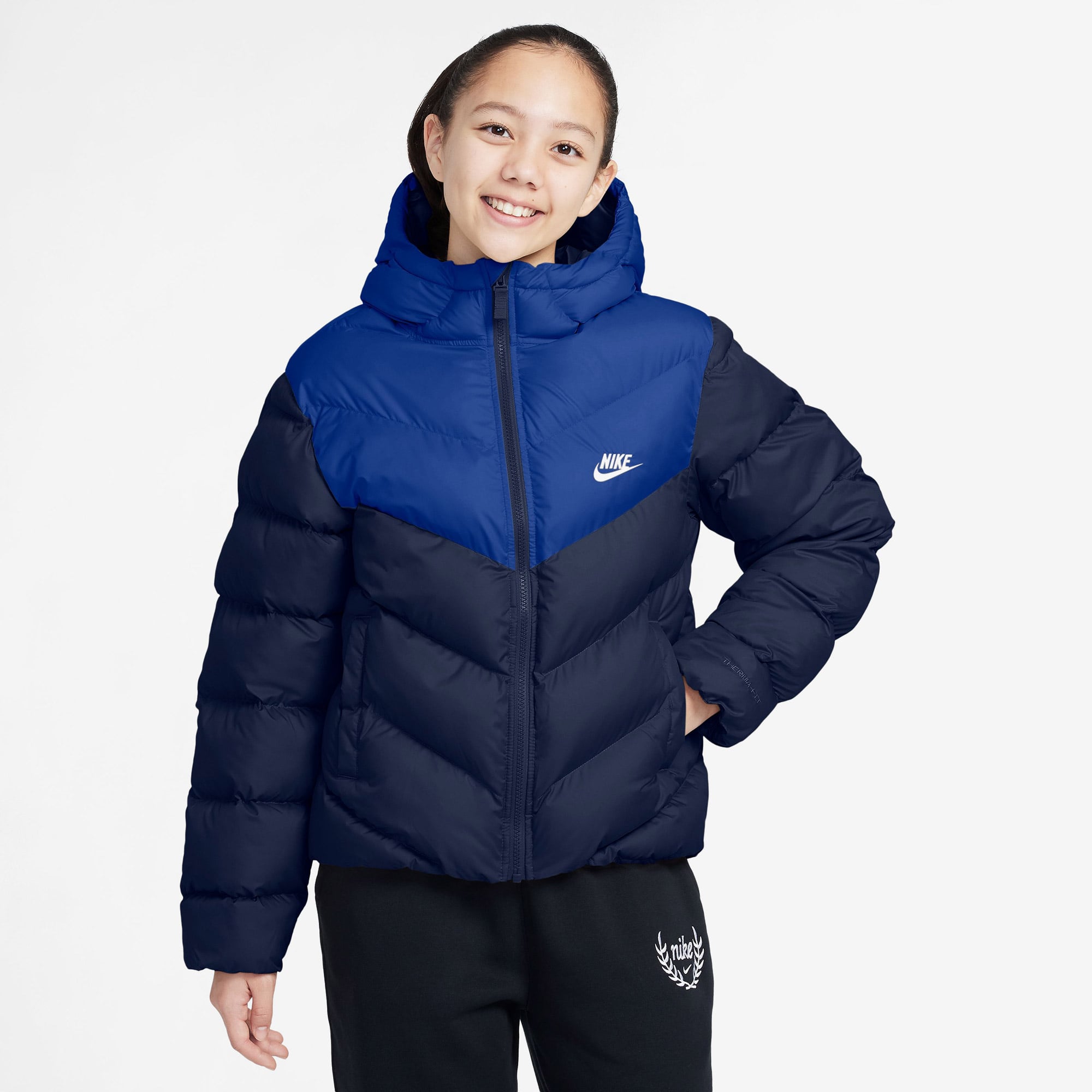  Nike Sportswear All Day Play Puffer Çocuk Lacivert Mont