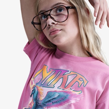  Nike Sportswear Flight Çocuk Pembe T-Shirt