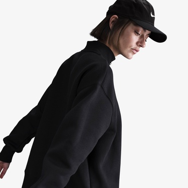 Nike Sportswear Phoenix Fleece Kadın Siyah Sweatshirt