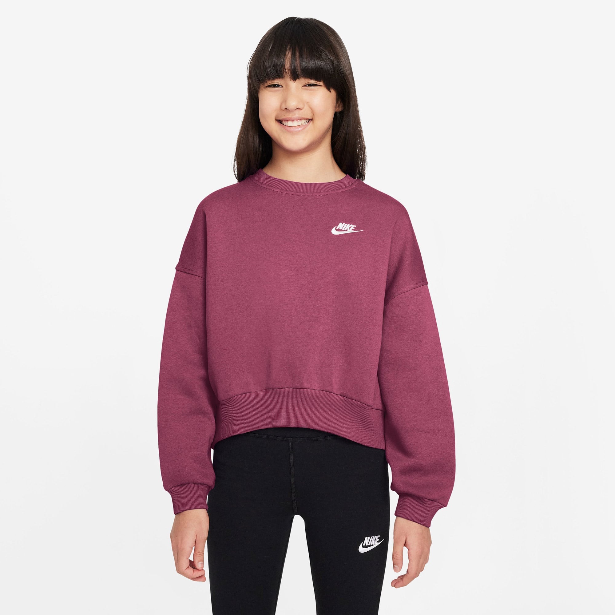 Nike Sportswear Club Fleece Çocuk Pembe Sweatshirt