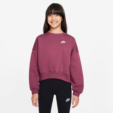  Nike Sportswear Club Fleece Çocuk Pembe Sweatshirt