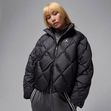  Jordan Brooklyn Puffer Kadın Siyah Mont