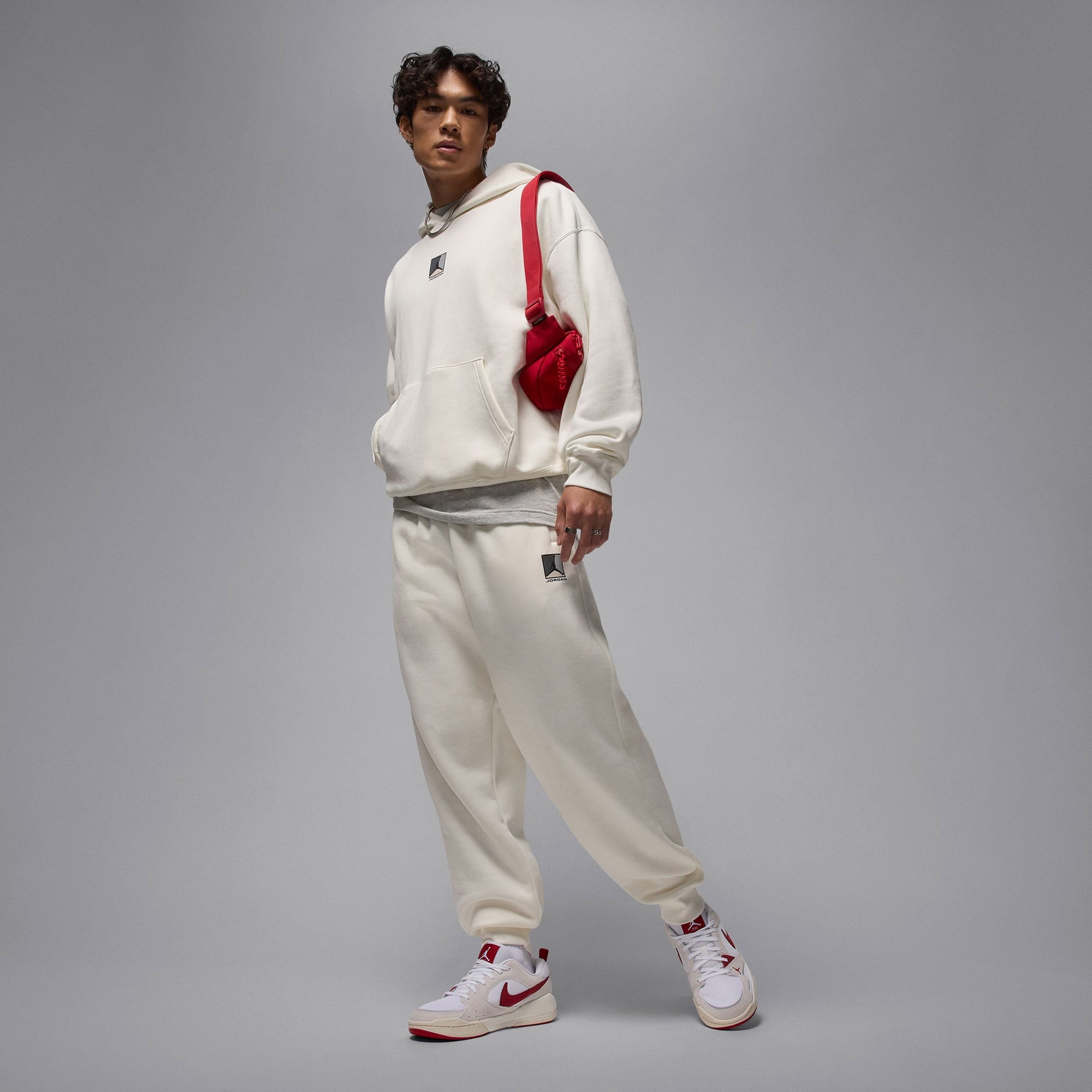 Jordan Brooklyn Fleece Erkek Krem Rengi Sweatshirt