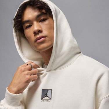  Jordan Brooklyn Fleece Erkek Krem Rengi Sweatshirt