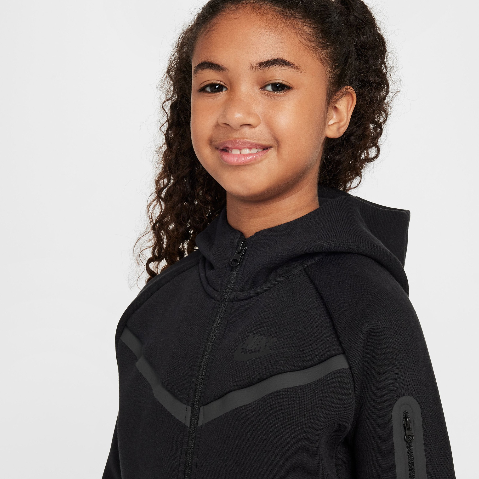 Nike Sportswear Tech Fleece Çocuk Siyah Hoodie