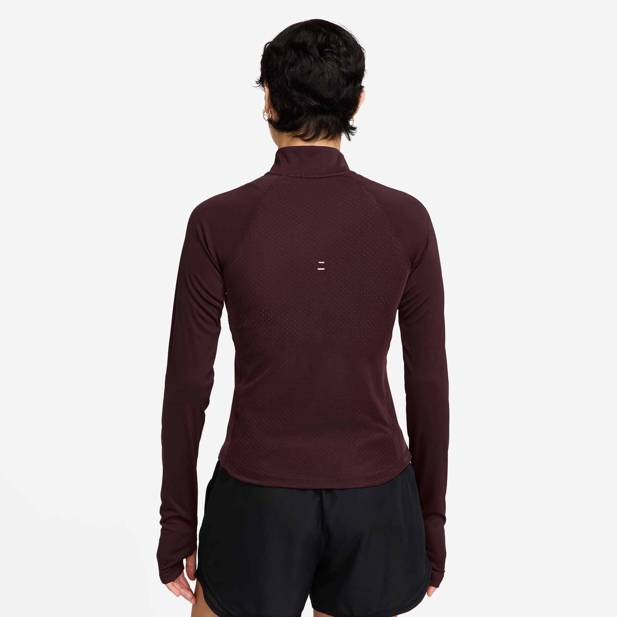 Nike Dri-Fit Tempo Kadın Bordo Sweatshirt