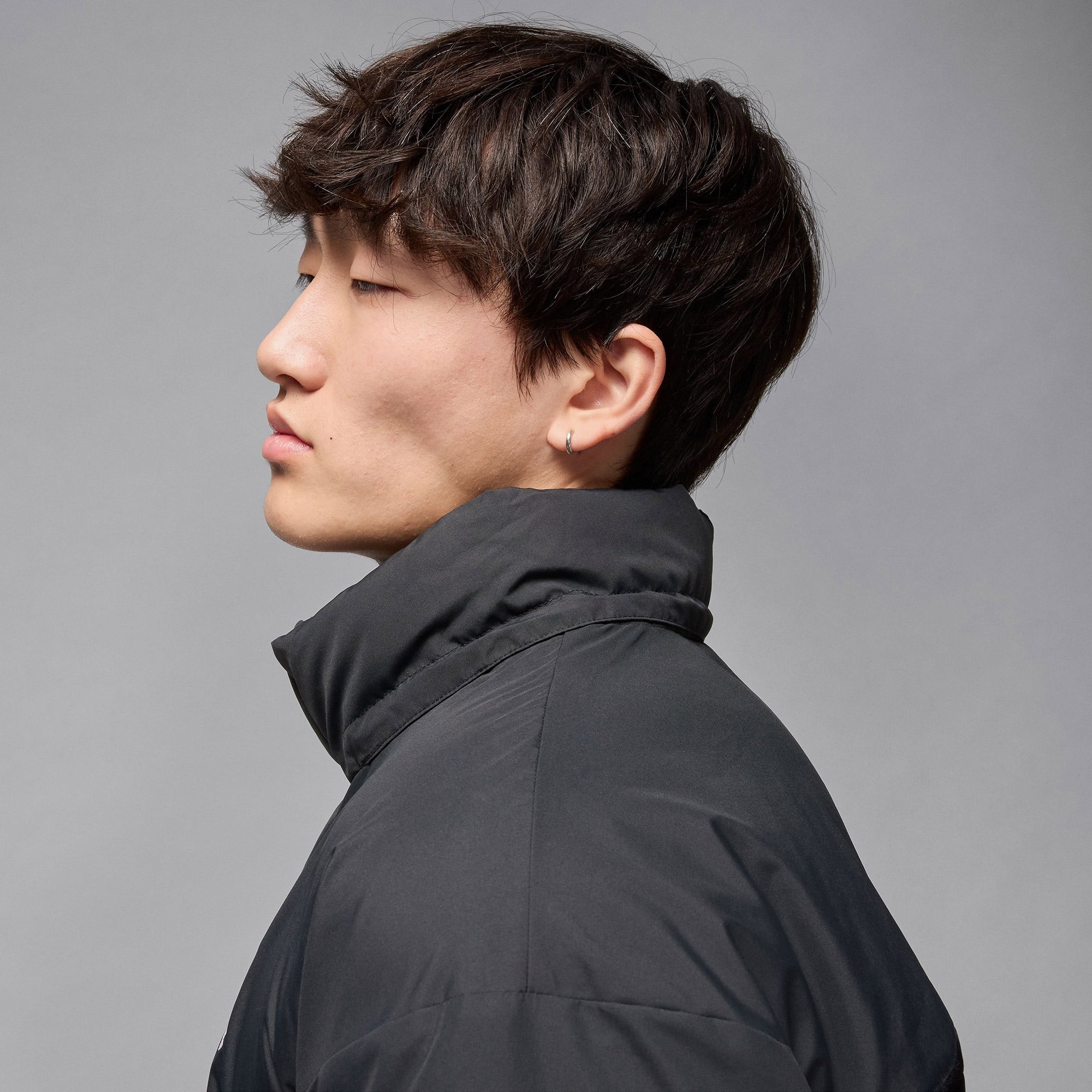 Jordan Flight Erkek Siyah Mont