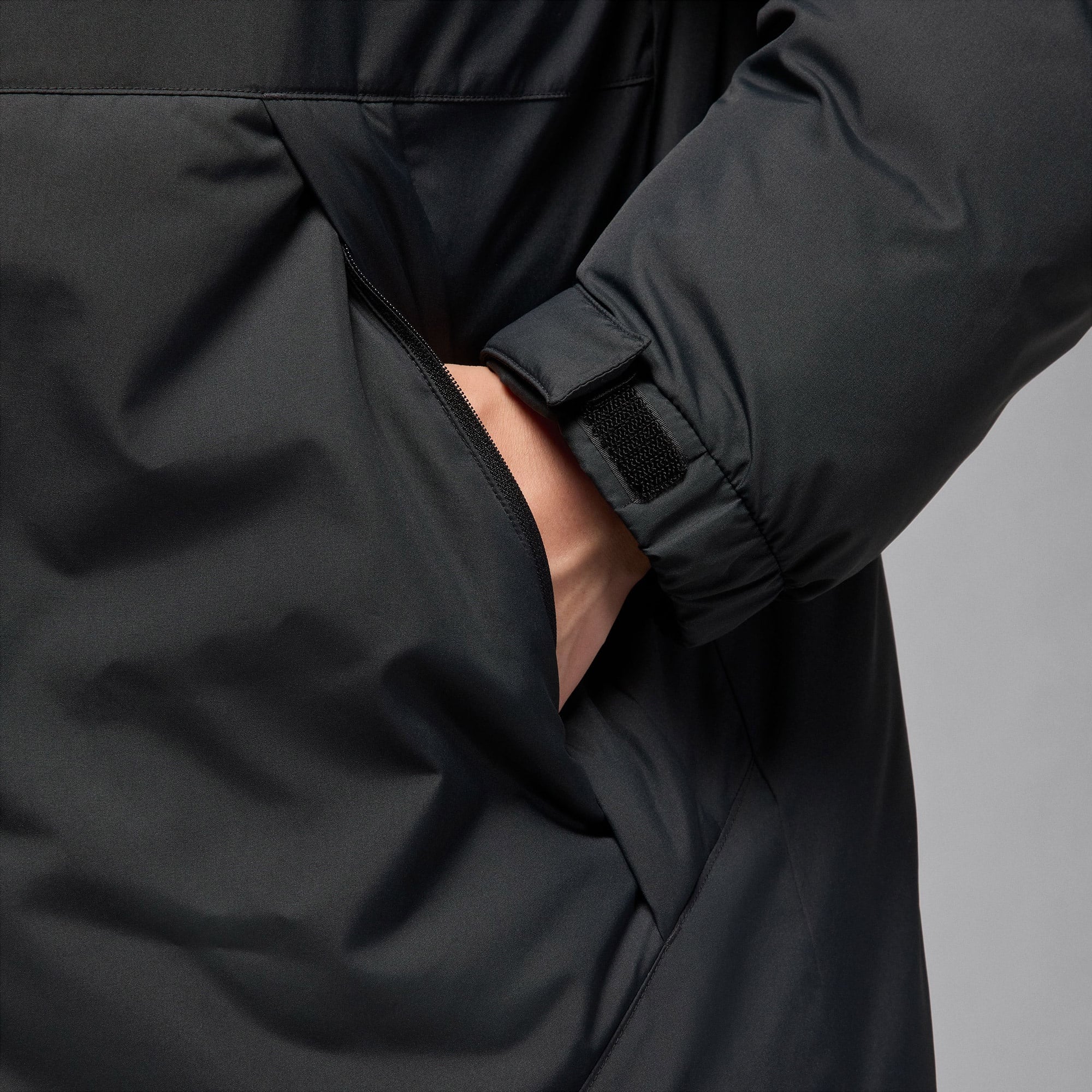 Jordan Flight Erkek Siyah Mont