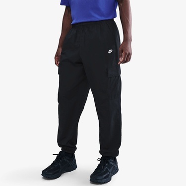  Nike Club Woven Cargo Erkek Siyah Eşofman Altı