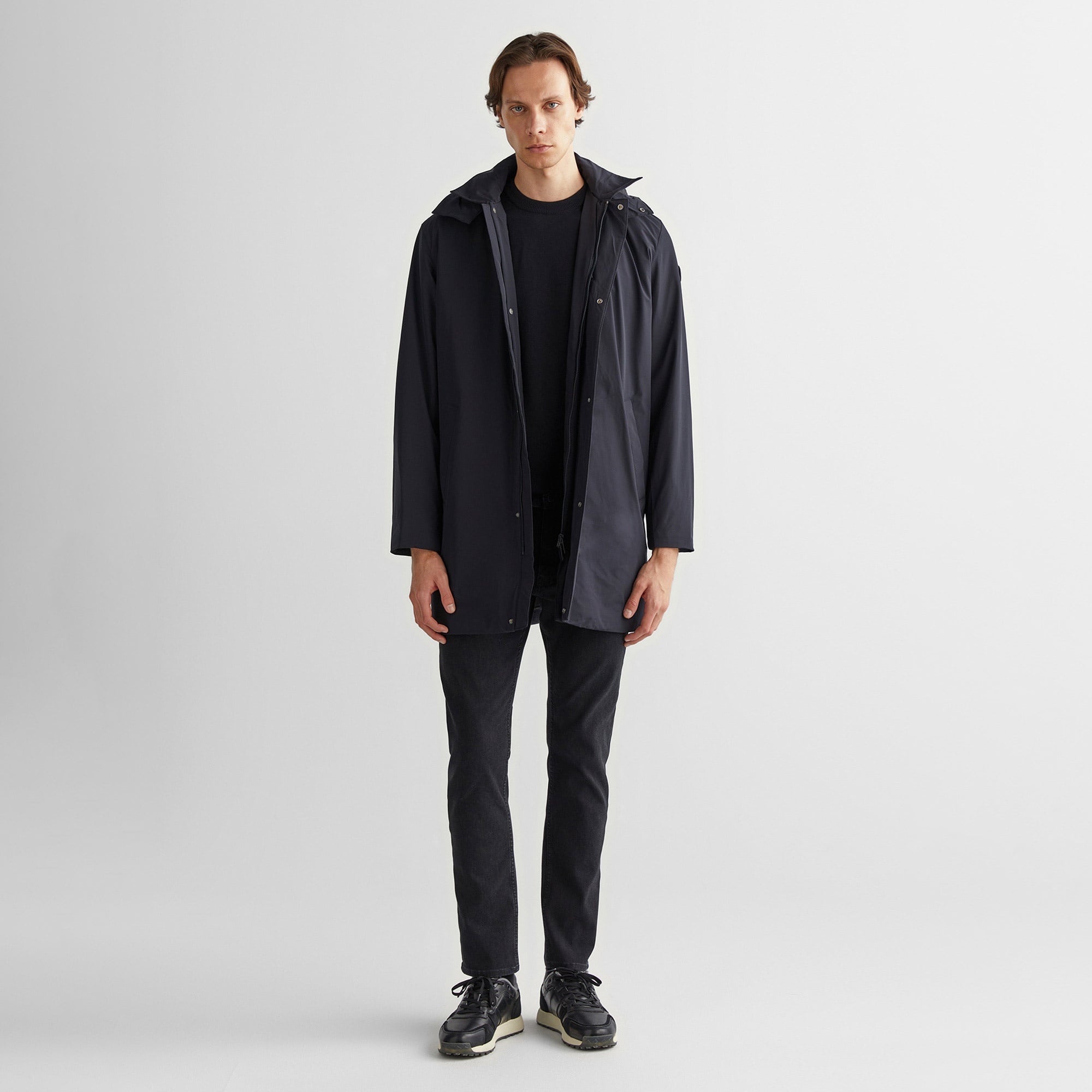 Gant Erkek Siyah Kapüşonlu Mont