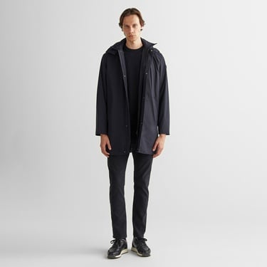  Gant Erkek Siyah Kapüşonlu Mont