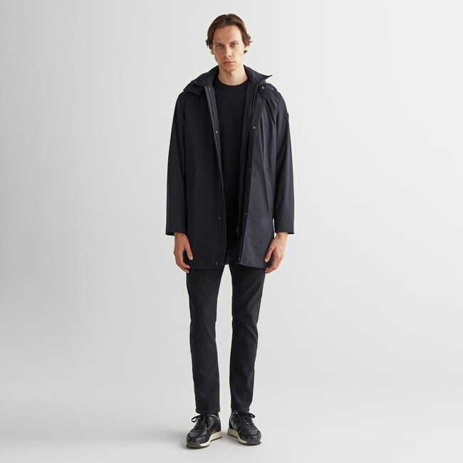  Gant Erkek Siyah Kapüşonlu Mont