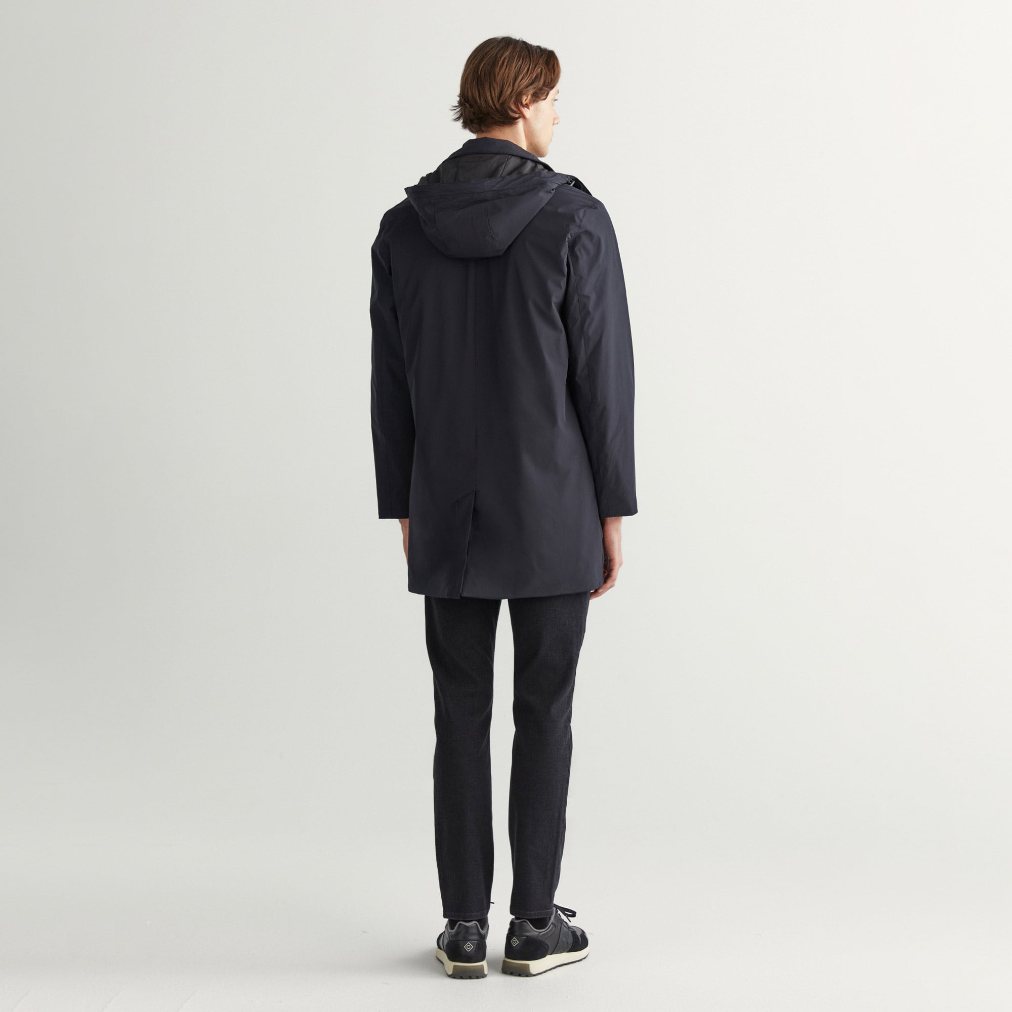 Gant Erkek Siyah Kapüşonlu Mont