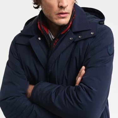  GANT Erkek Lacivert Kapüşonlu Mont