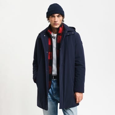  GANT Erkek Lacivert Kapüşonlu Mont