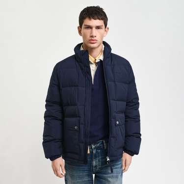  GANT Erkek Lacivert Dik Yaka Kaz Tüyü Mont