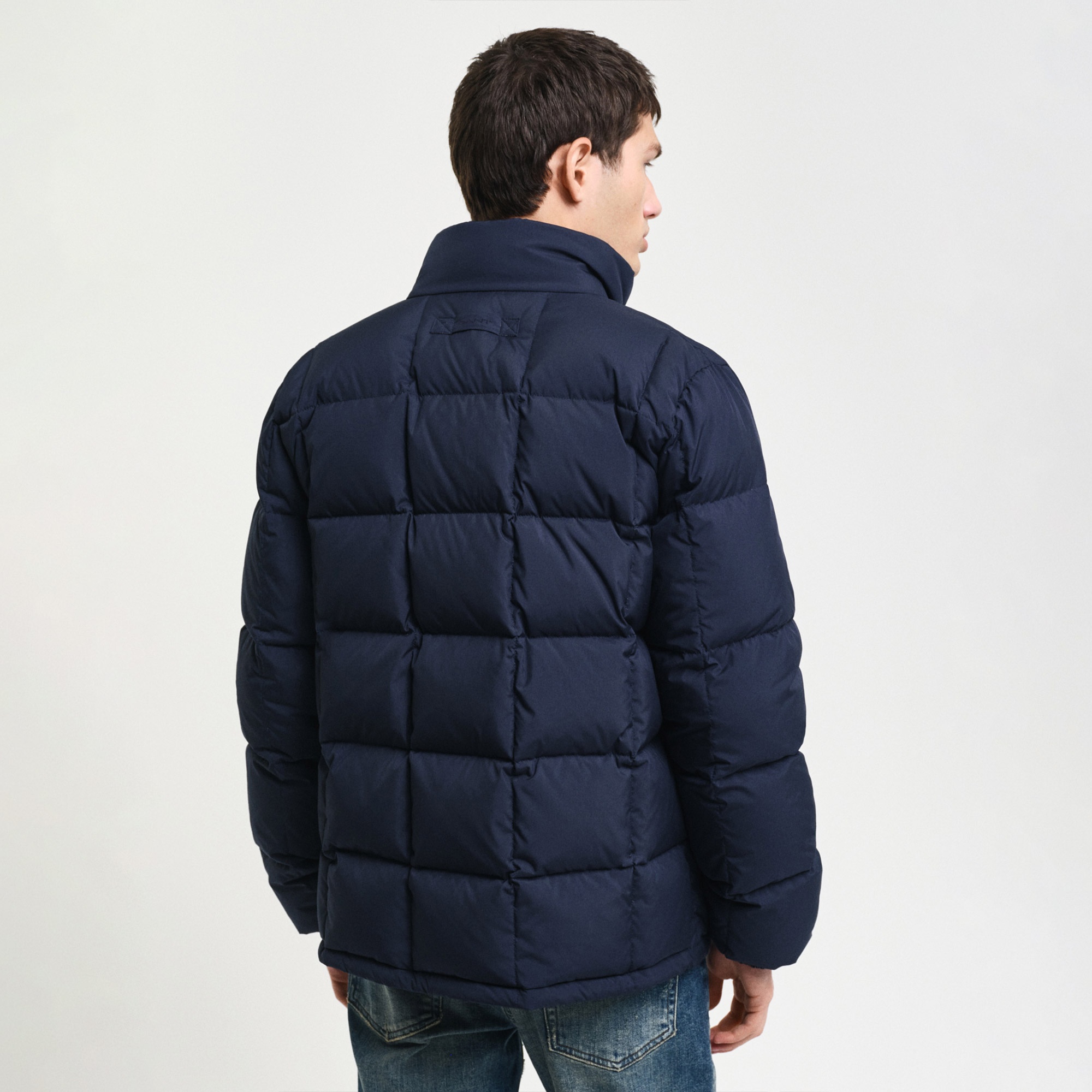 GANT Erkek Lacivert Dik Yaka Kaz Tüyü Mont