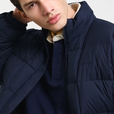  GANT Erkek Lacivert Dik Yaka Kaz Tüyü Mont