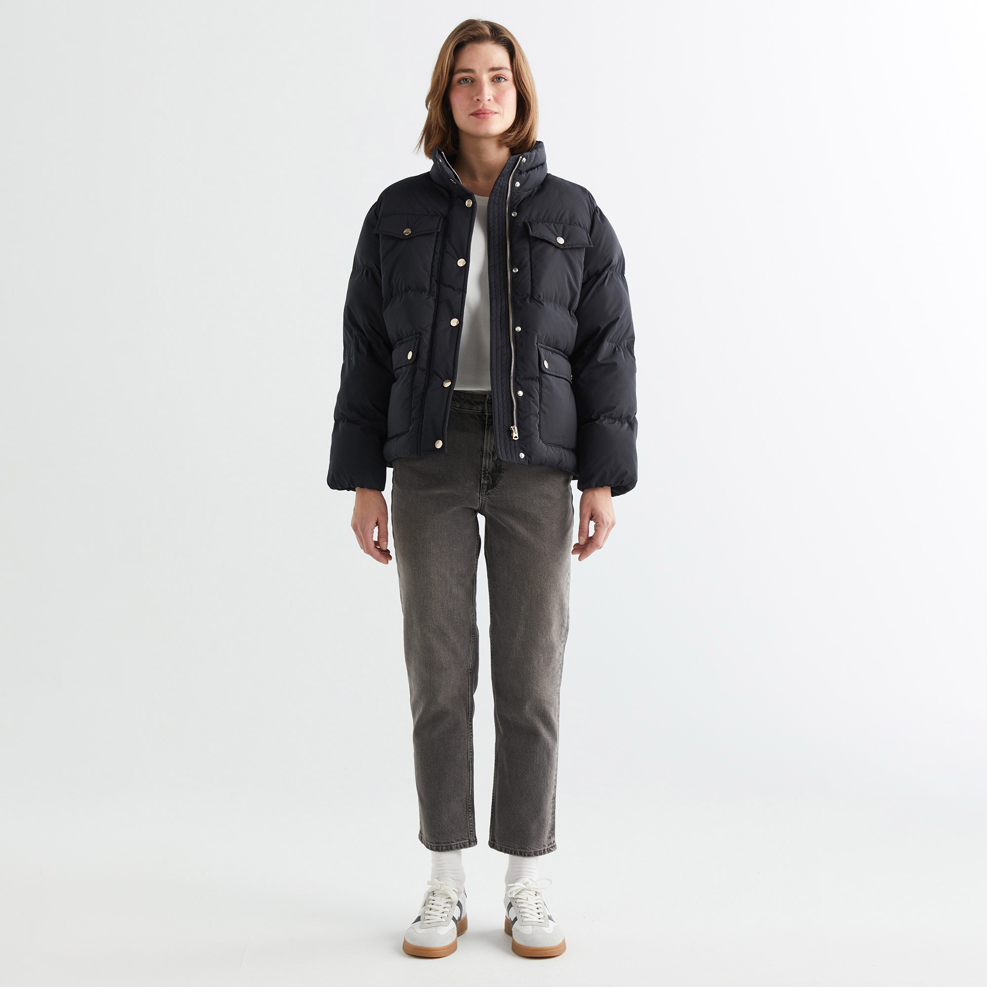 GANT Kadın Siyah Dik Yaka Mont