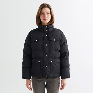  GANT Kadın Siyah Dik Yaka Mont