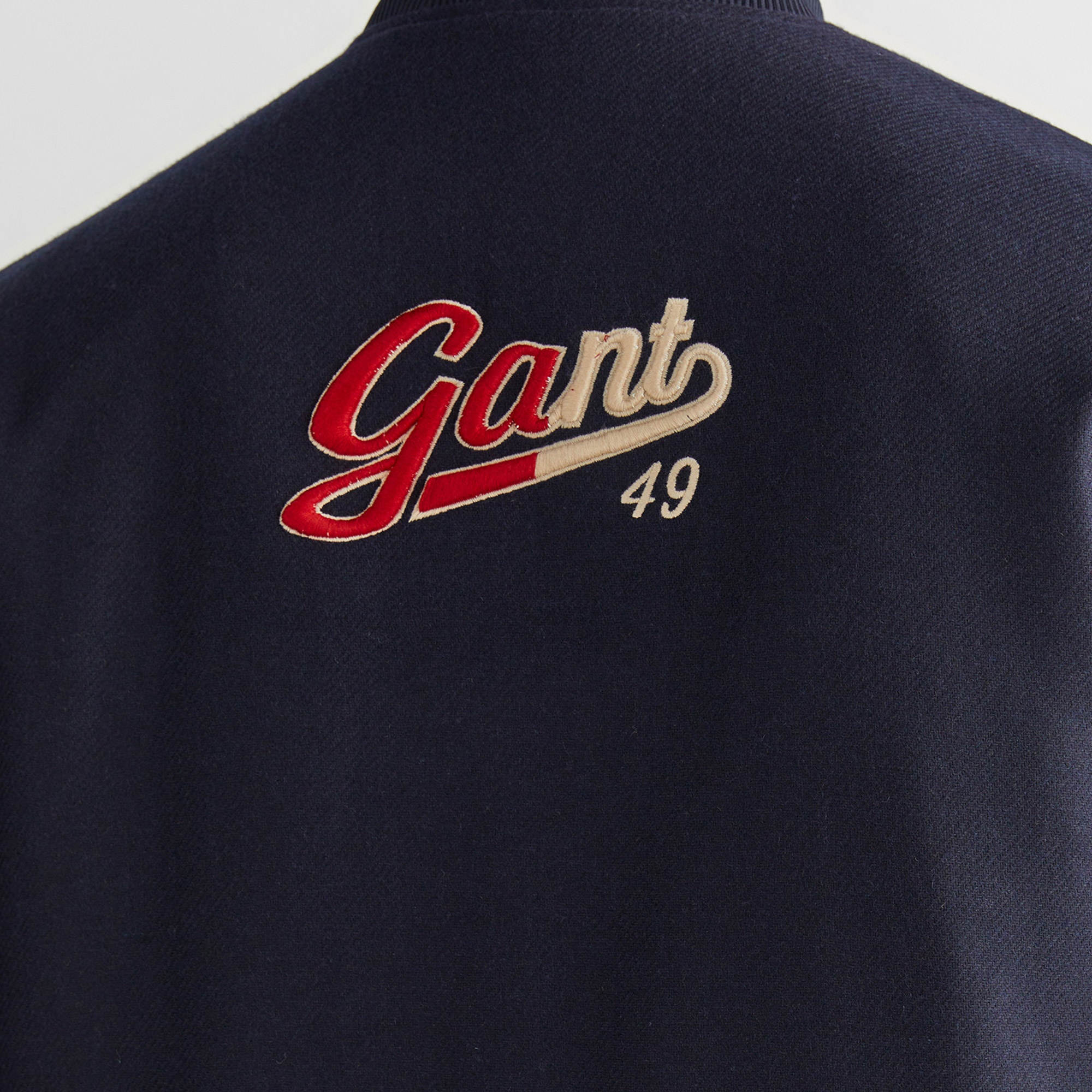 GANT Erkek Lacivert Oversize Fit Hakim Yaka Logolu Ceket