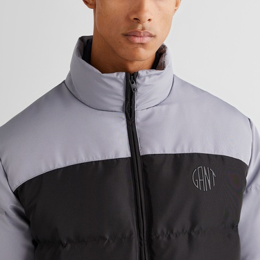  GANT Erkek Siyah Dik Yaka Logolu Mont