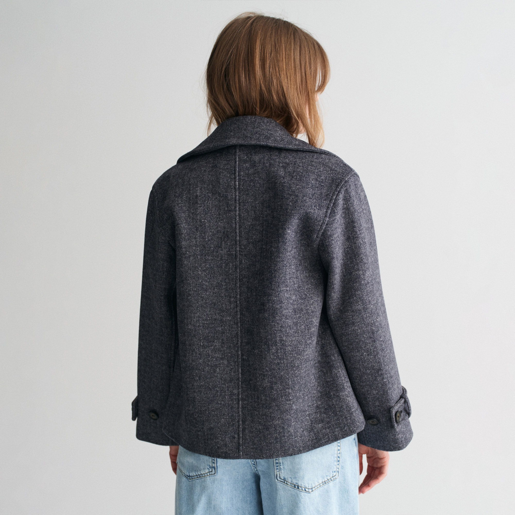 GANT Kadın Lacivert Klasik Yaka Kaban