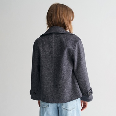  GANT Kadın Lacivert Klasik Yaka Kaban