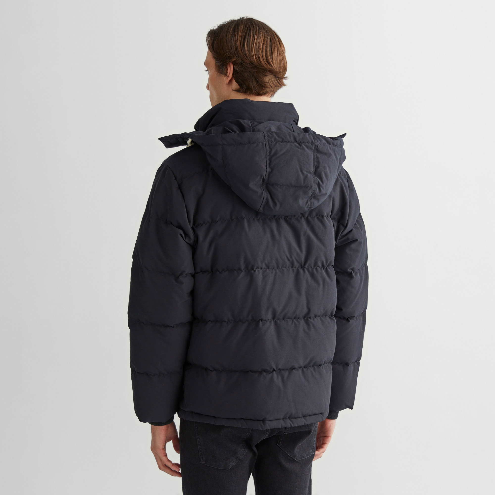 GANT Erkek Siyah Kapüşonlu Mont